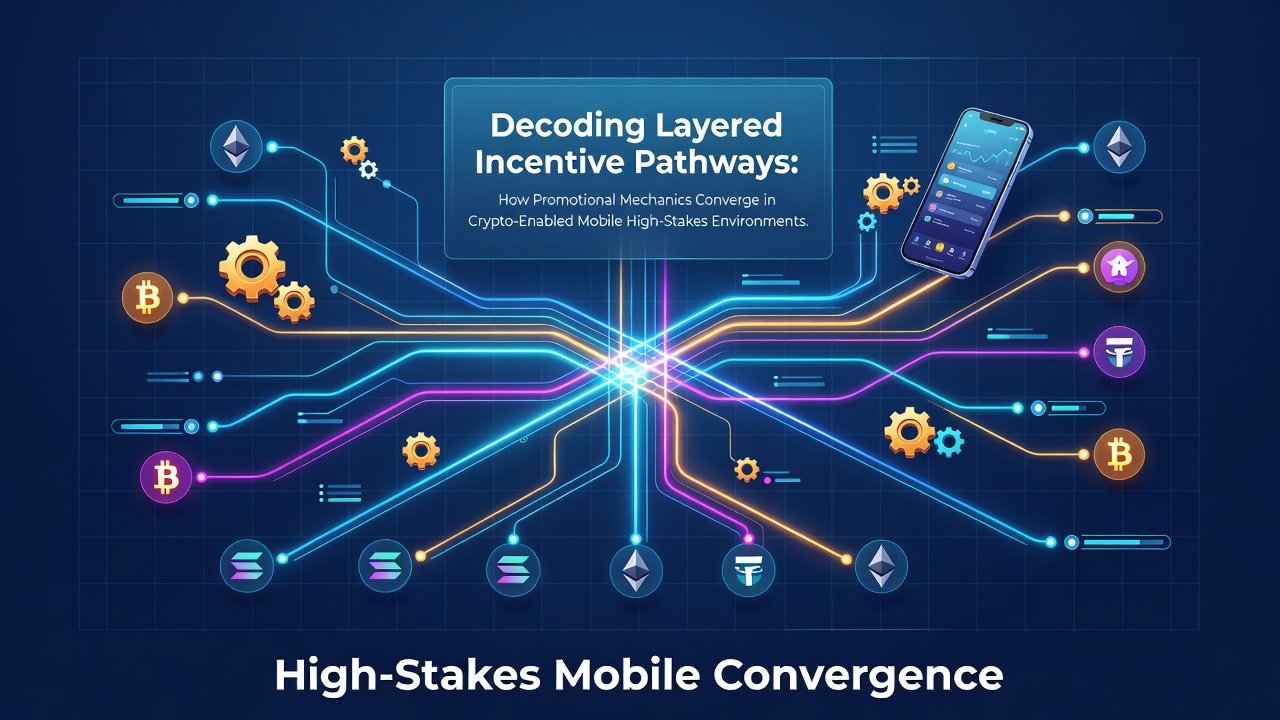 Mobile casino interface displaying layered crypto bonus structures and high-stakes game options