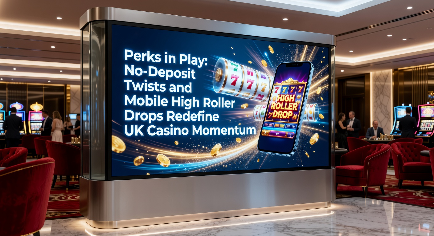 Vibrant graphic showing cascading cash drops on a mobile casino screen with no-deposit bonus icons floating around high-stakes slots